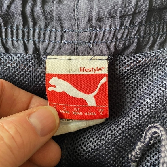 Puma Men's Navy Mesh Lined Casual Athletic Running Shorts Size Small - Picture 2 of 12